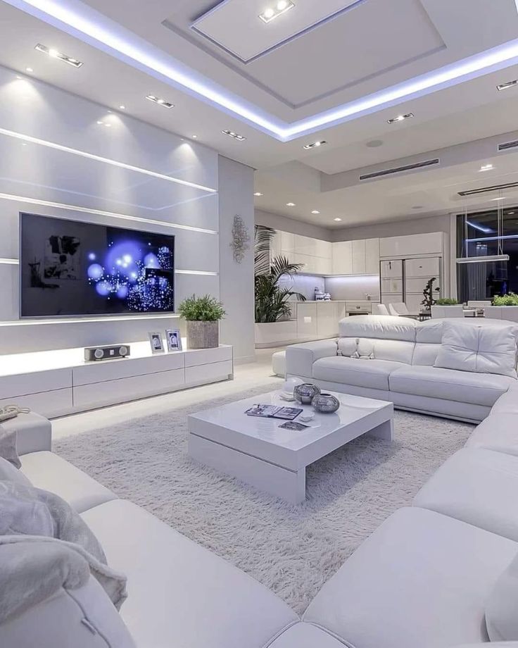 Commercial LED lighting installation for modern office spaces